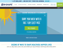 Tablet Screenshot of inshape.com